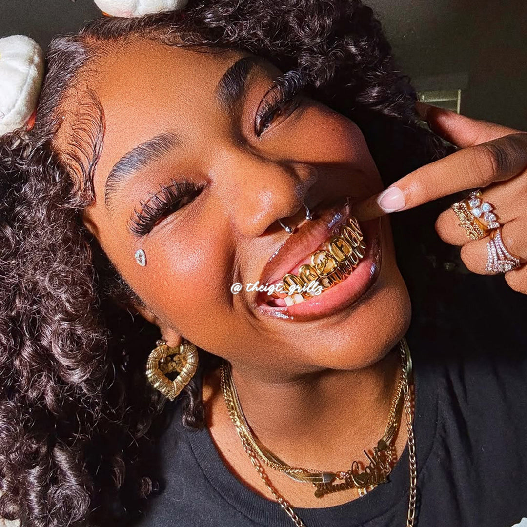 UR Fav GIRL Pink Pearl Grillz