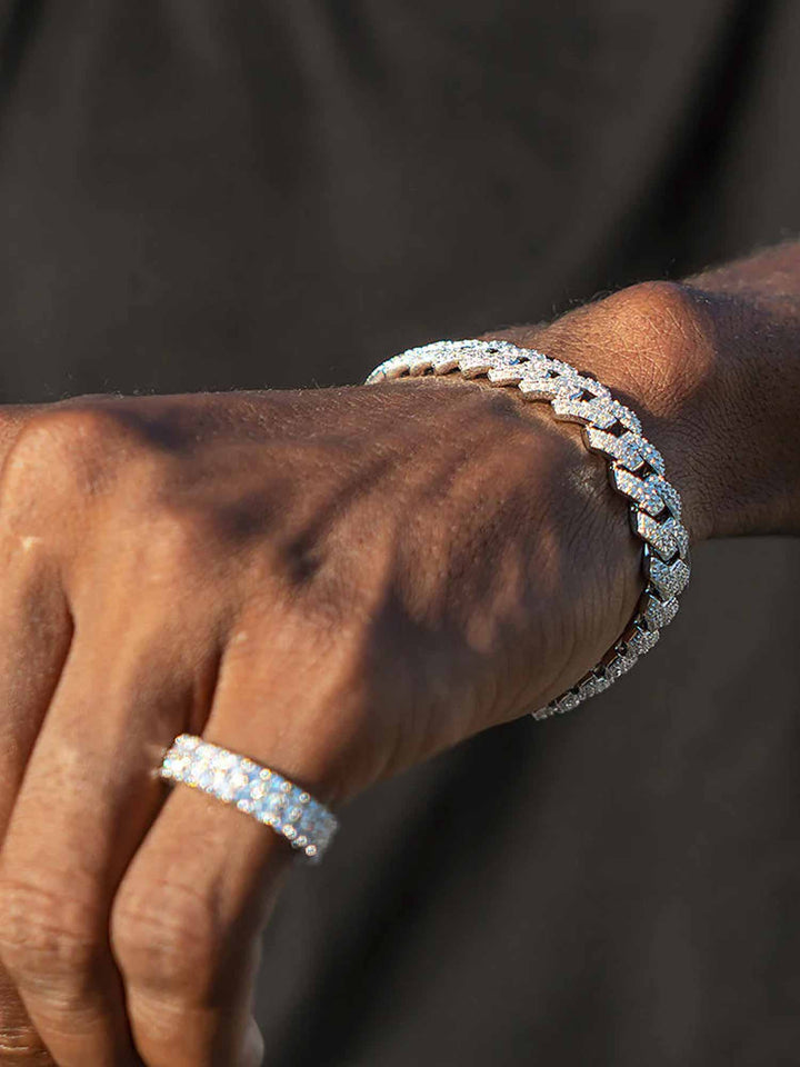 Moissanite Bracelet & Moissanite Ring Set [2PCS/SET]