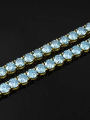 Rare Blue Moissanite Tennis Bracelet