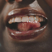 Single Row Diamond Bar Grillz