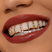 Single Row Diamond Bar Grillz