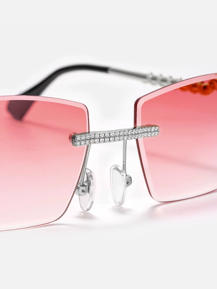 Custom Snake Moissanite Sunglasses In White Gold