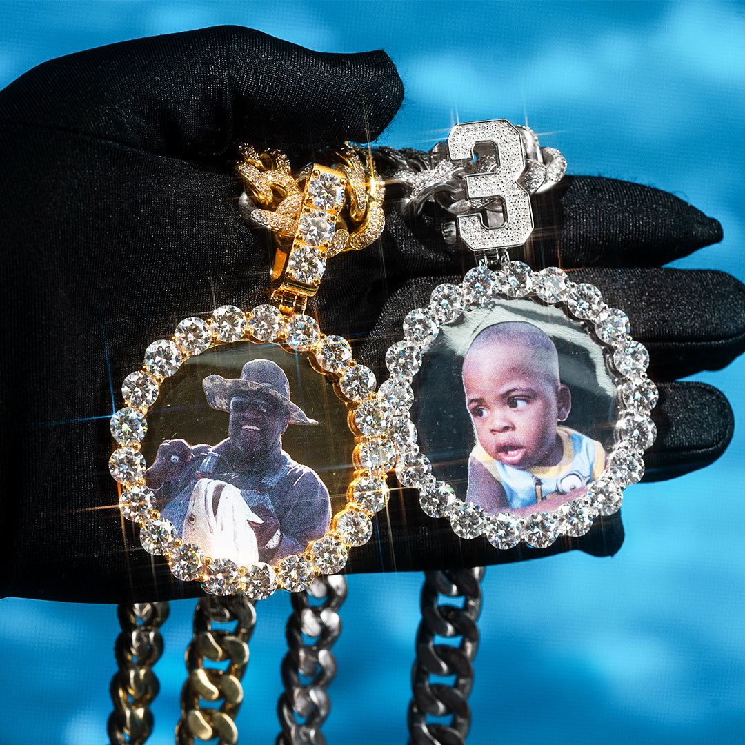 Custom Laser Engraved Photo Pendant