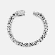 925 Sterling Silver Moissanite Cuban Bracelet