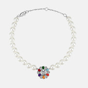 S925 Moissanite Sunflower Pearl Bracelet