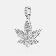 Made To Orde S925 Moissanite Cannabis Leaf Pendant