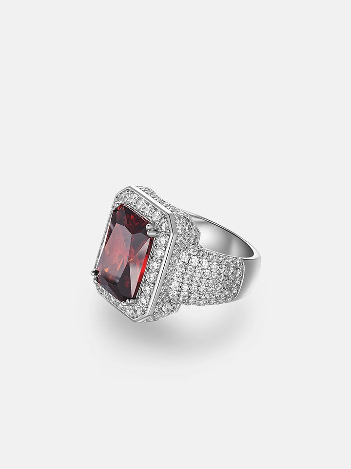 6mm Moissanite Ruby Rings