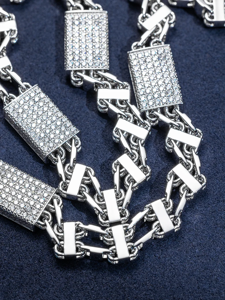 Made to Order Moissanite Italian Cage Style Chain