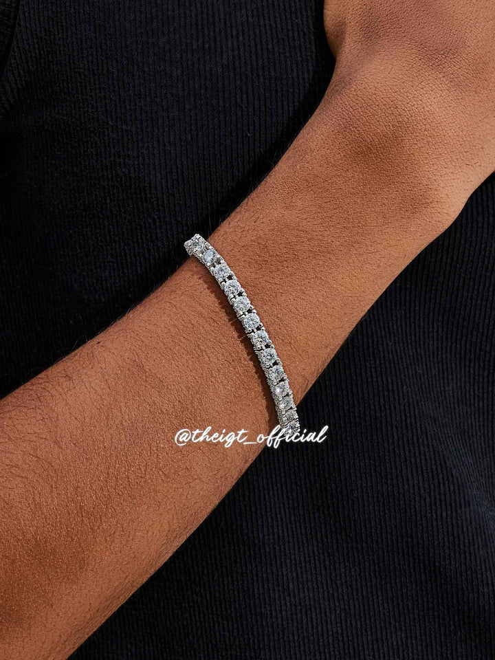 5MM Full Iced Moissanite Tennis Bracelet
