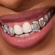 Open Face With Heart Style Grillz
