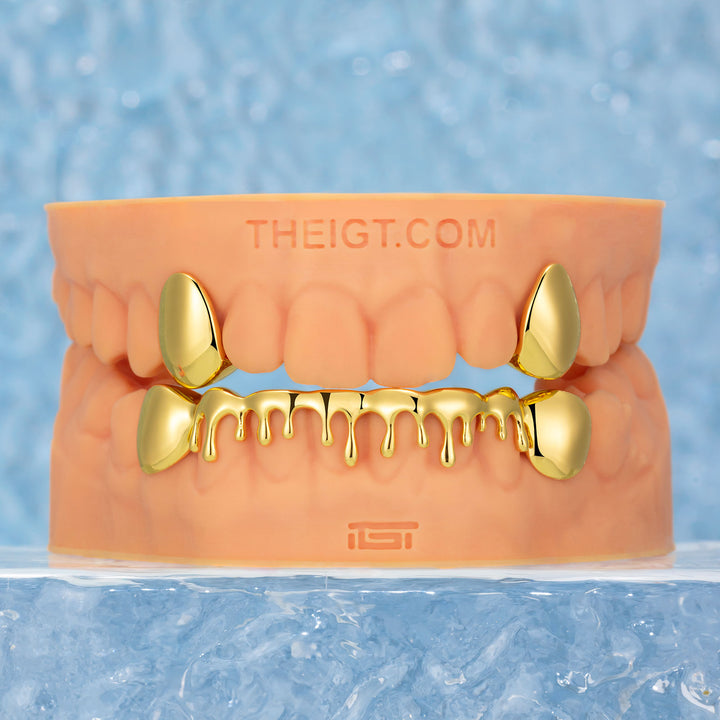 2 Top Cap & 8 Bottom Drippy Grillz