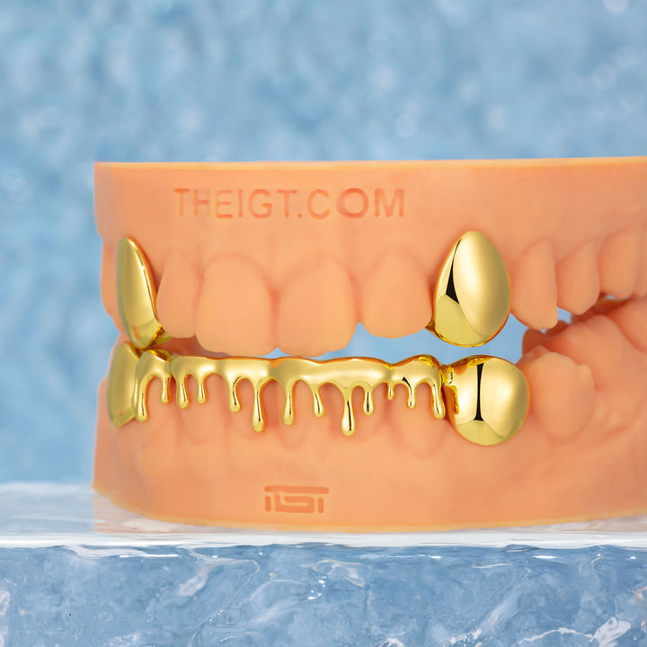 2 Top Cap & 8 Bottom Drippy Grillz