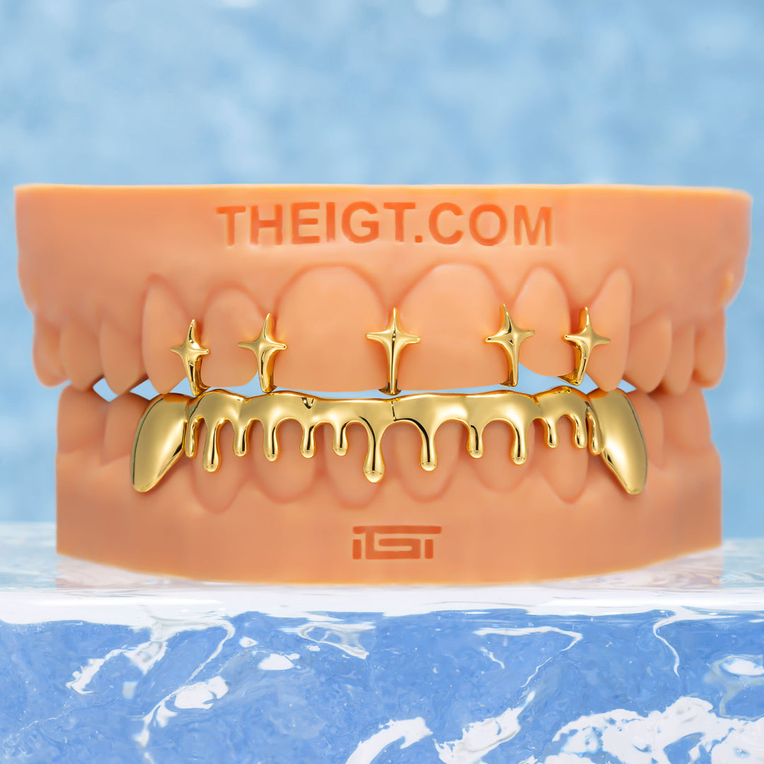 2 Top Cap & 8 Bottom Drippy Grillz