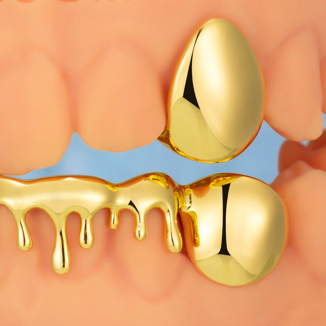 2 Top Cap & 8 Bottom Drippy Grillz