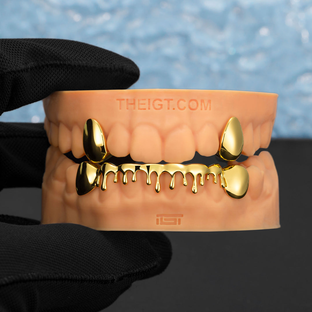 2 Top Cap & 8 Bottom Drippy Grillz