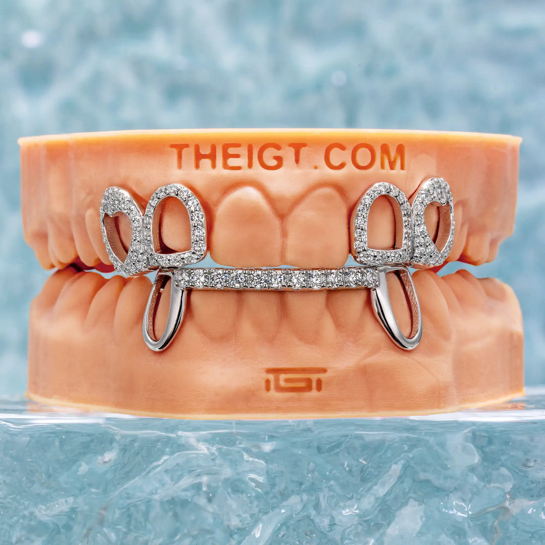 Top 4 Open Face With Bottom Bar Grillz