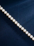 925 Sterling Silver Moissanite Tennis Chain