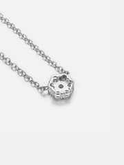 Moissanite Cluster Hexagon Adjustable Necklace