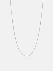 1.0mm Oval Long Diamond Cut Chain