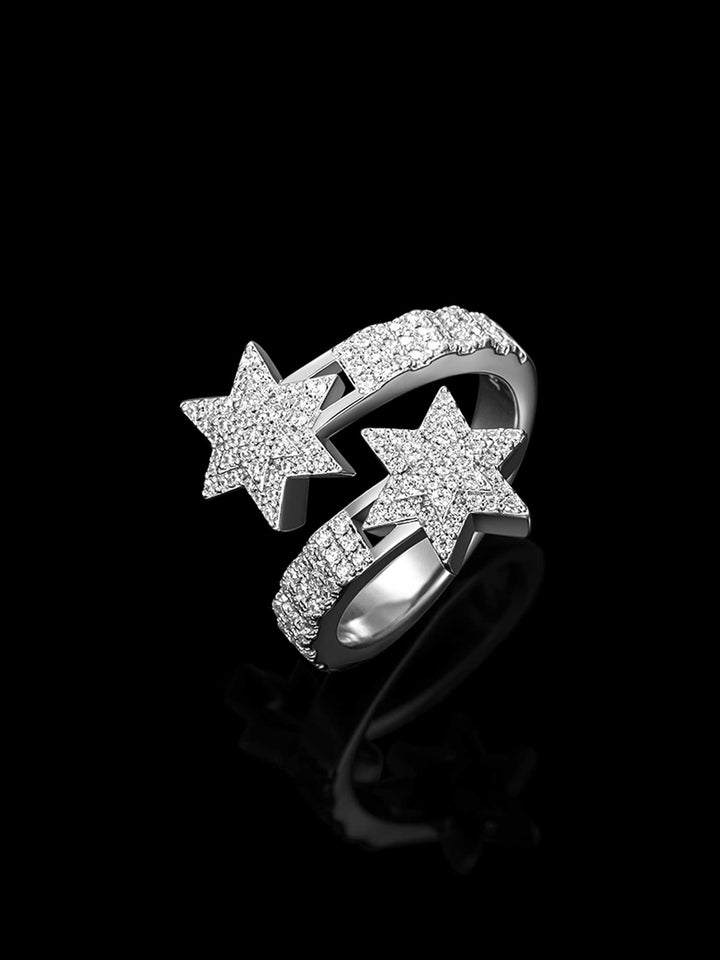 S925 Moissanite Pentagram Ring