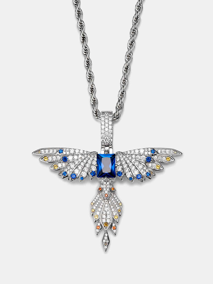 S925 Moissanite Suzaku Pendant