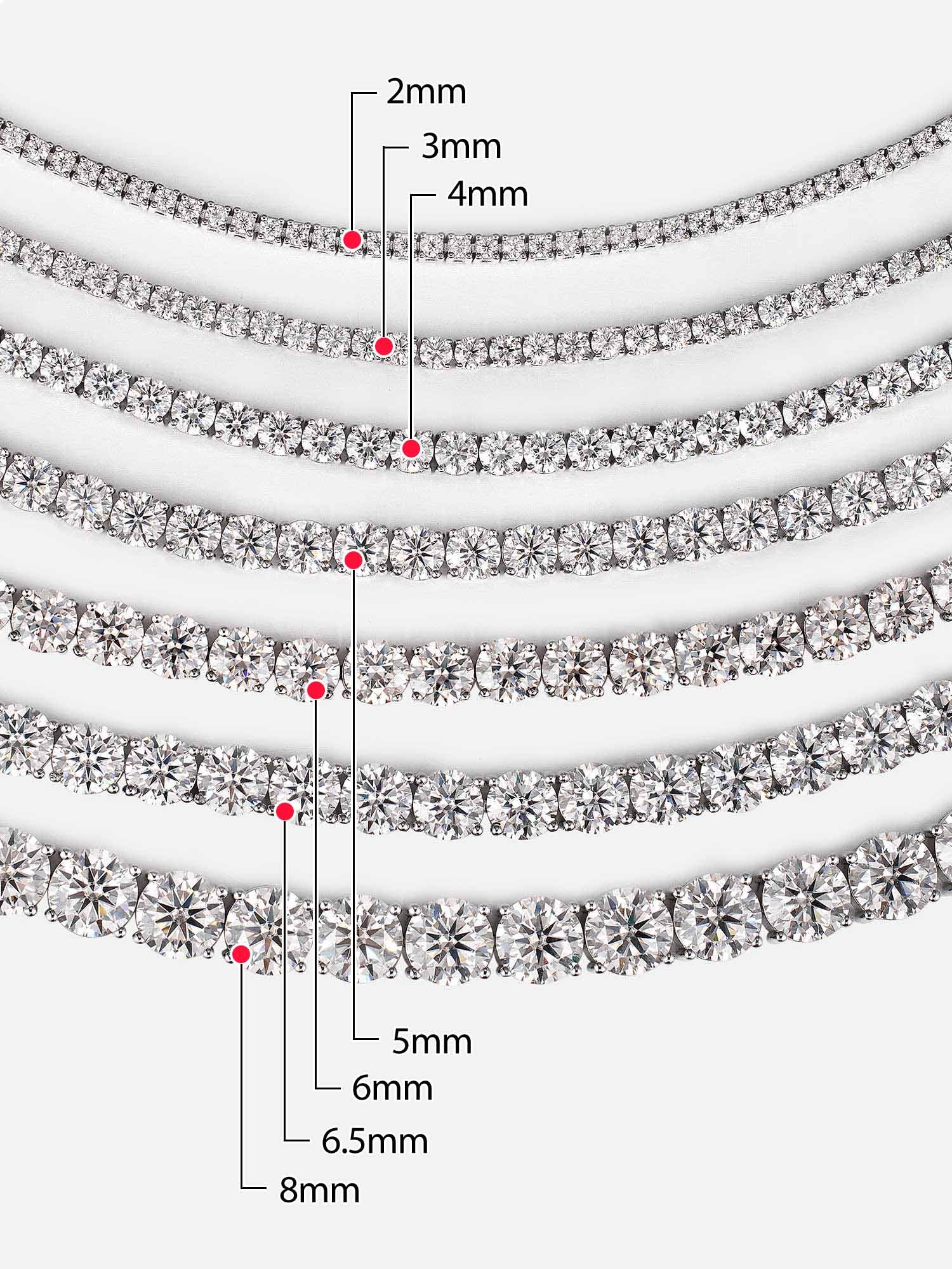 ICEGIANT 925 Sterling Silver Moissanite Tennis Bracelet