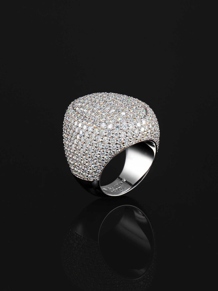 S925 Moissanite Large Oval Ring