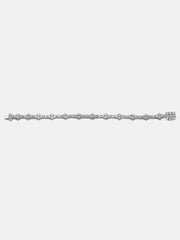 8mm Moissanite Cross Tennis Bracelet