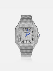 Fully Iced Out Rectangle Moissanite Watch