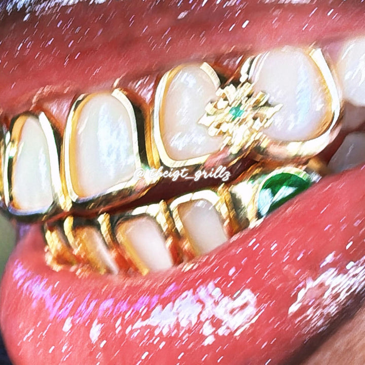 lris Cross Open Face Grillz