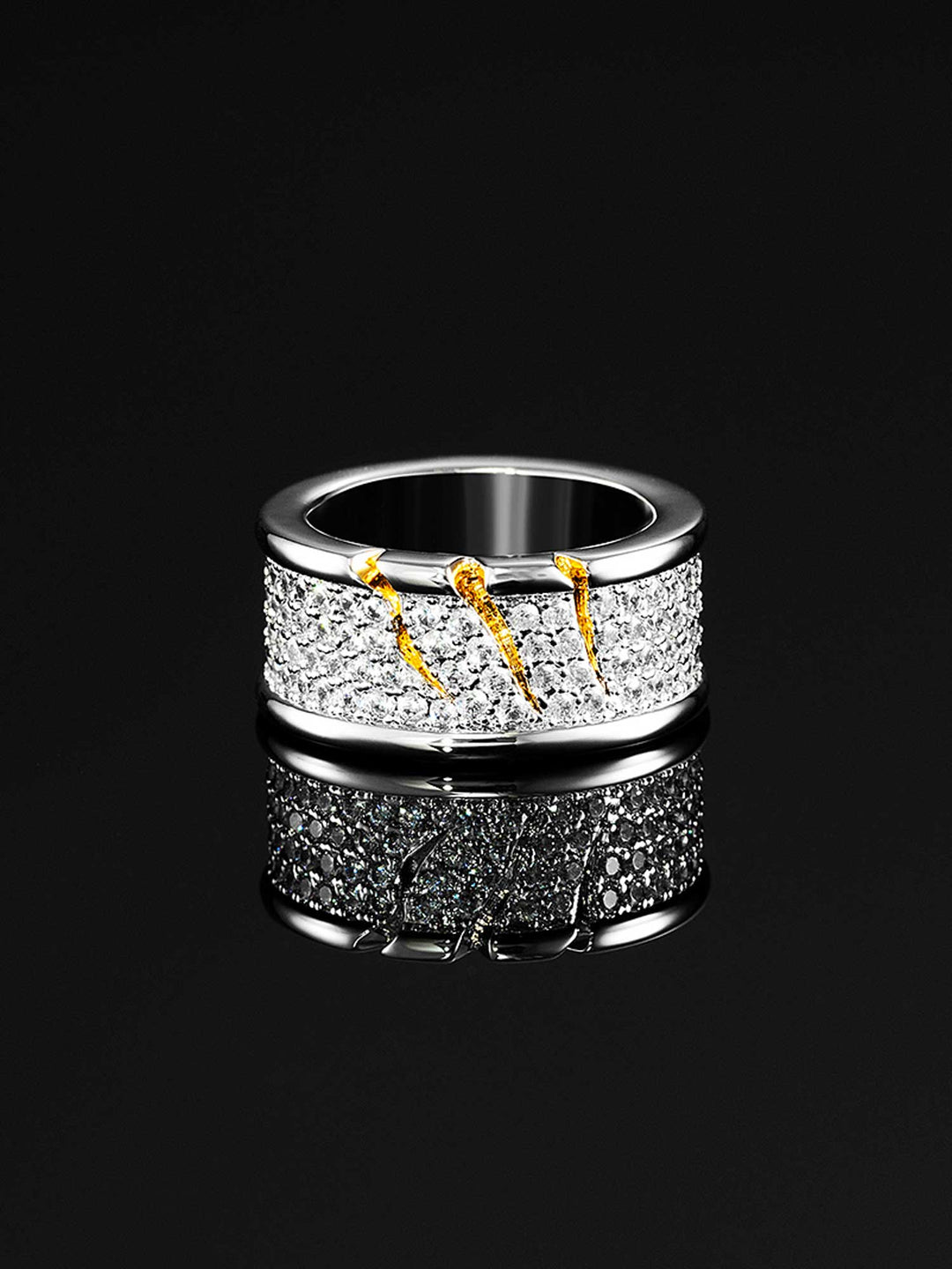 S925 Moissanite Claw Scratch Ring