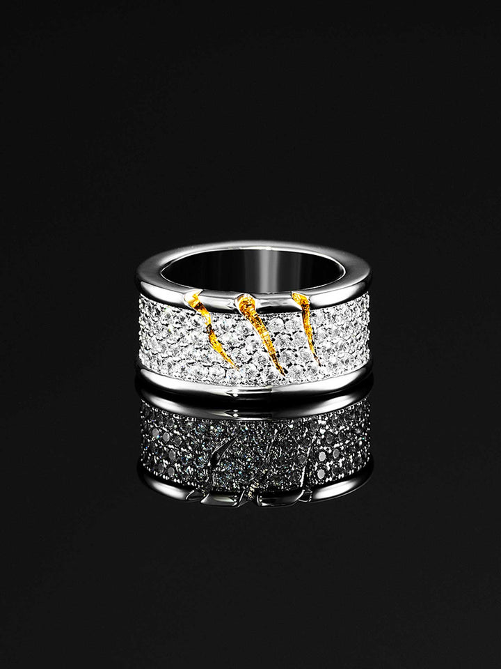 S925 Moissanite Claw Scratch Ring