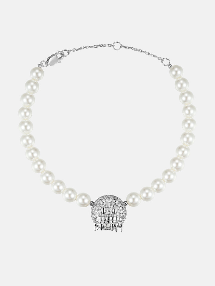 S925 Moissanite Emoji Pearl Bracelet