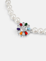 S925 Moissanite Sunflower Pearl Bracelet