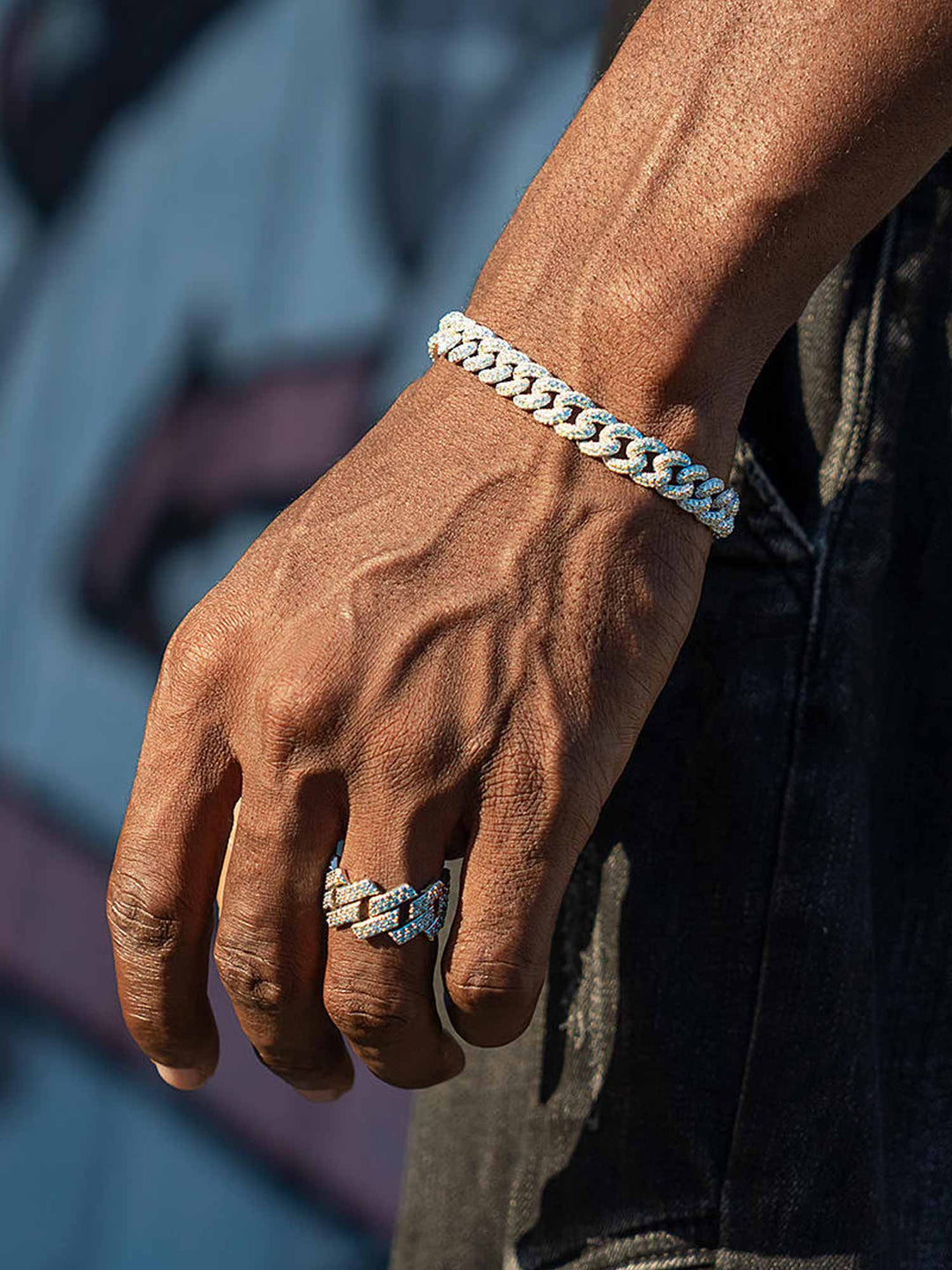 Moissanite Bracelet & Moissanite Ring Set [2PCS/SET]