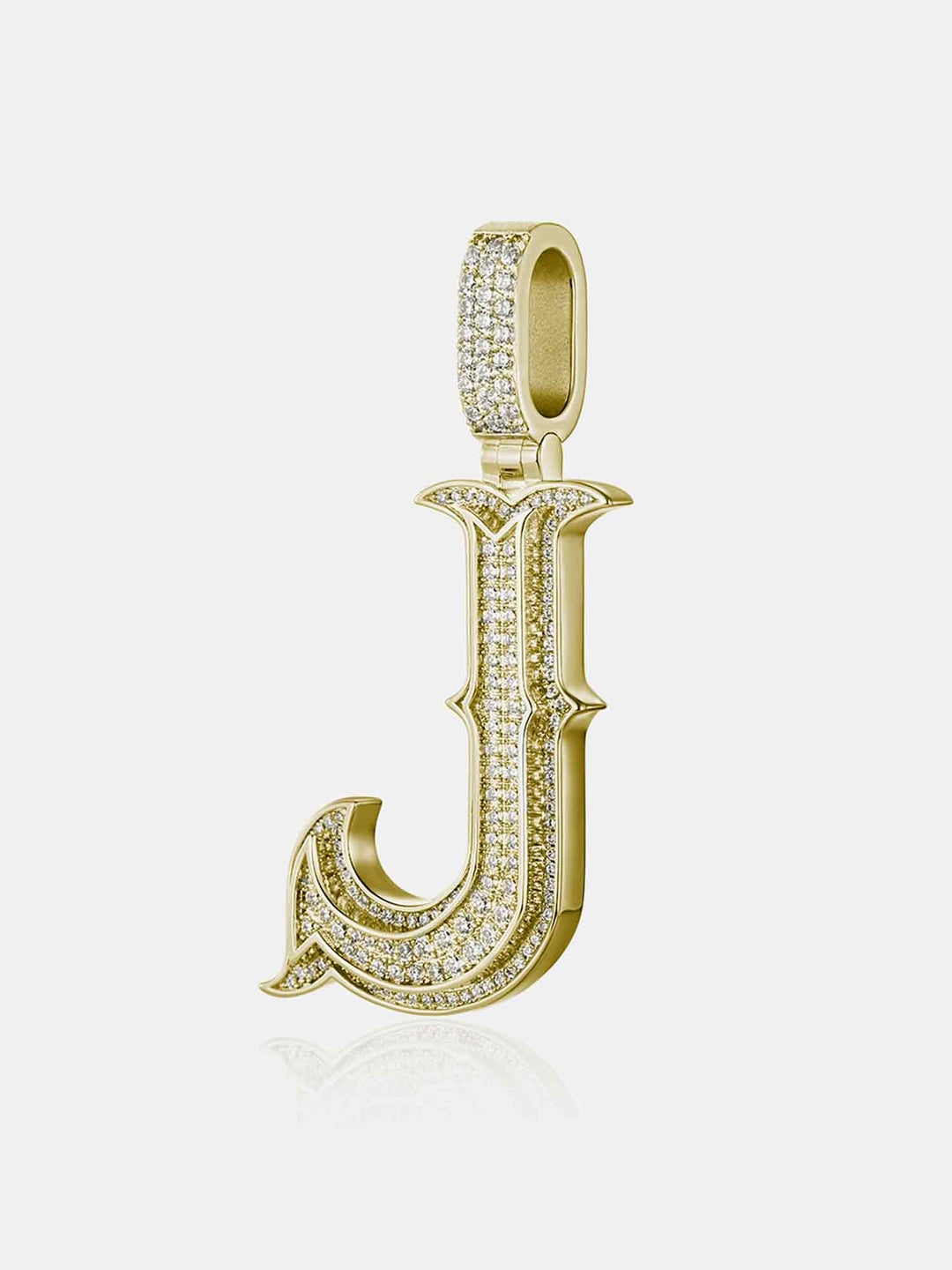 Custom Made J Moissanite Pendant
