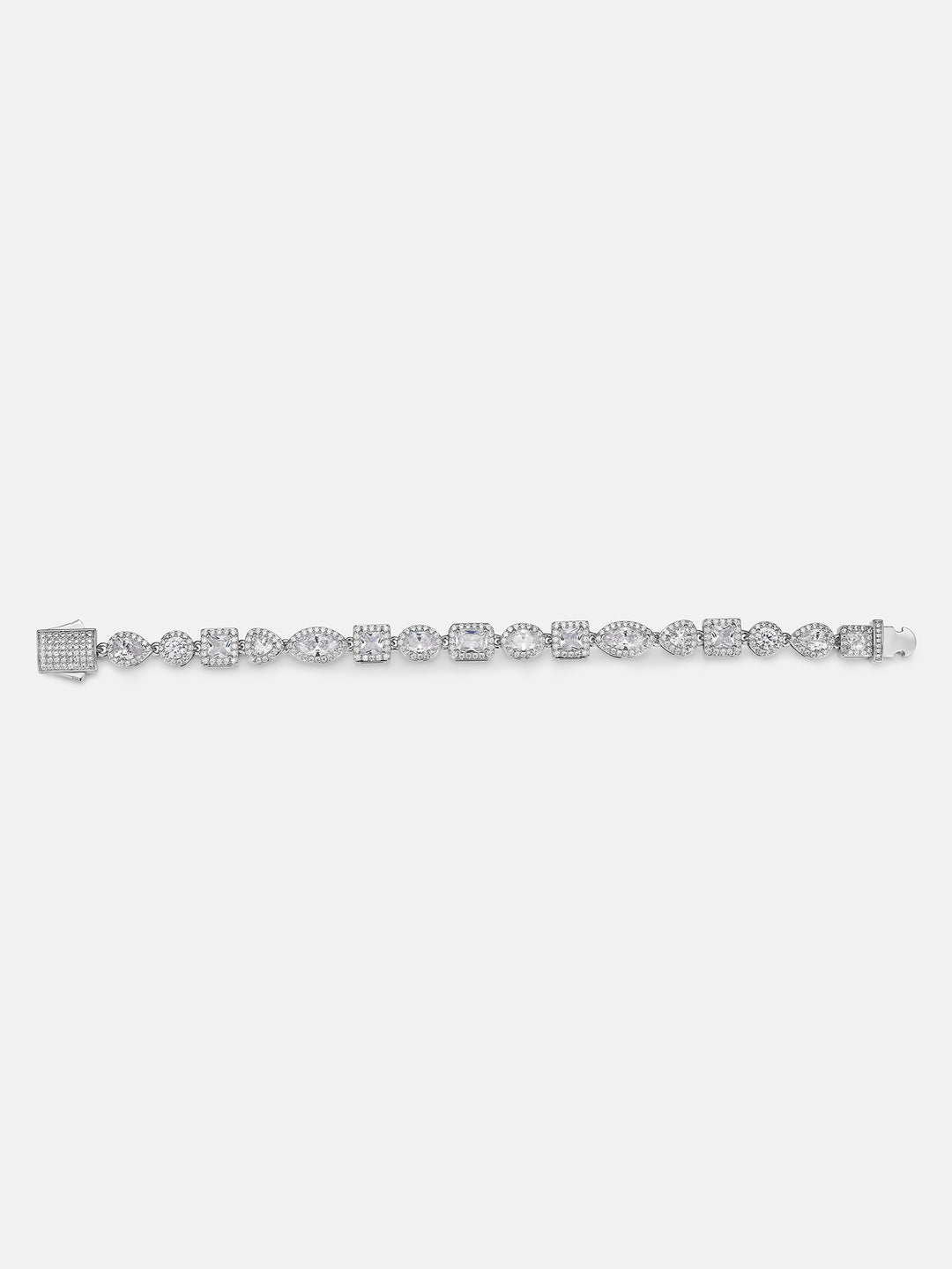 8MM Moissanite & Multi Shape Gem Necklace Or Bracelet