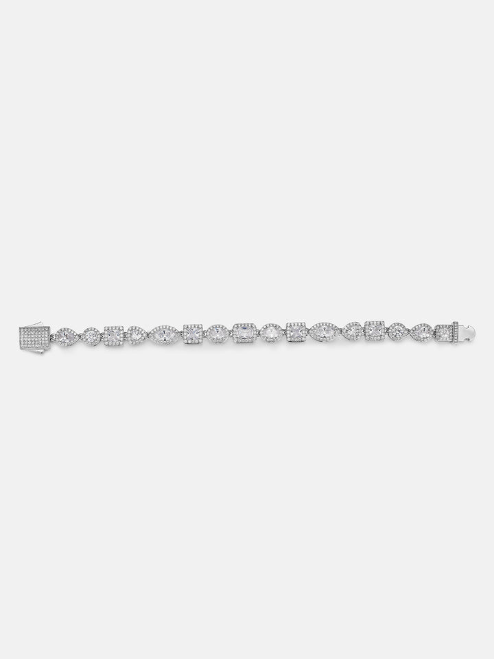 8MM Moissanite & Multi Shape Gem Necklace Or Bracelet