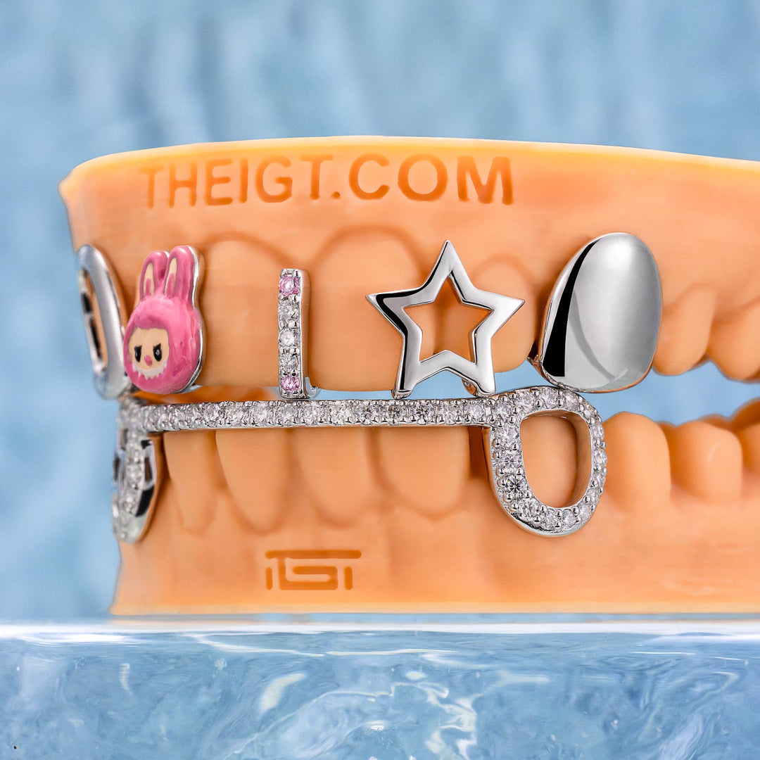Top Star & Bottom Bar Grillz