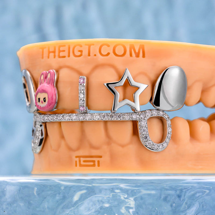 Top Star & Bottom Bar Grillz