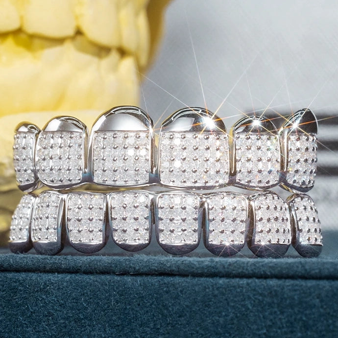 Custom Fully Iced Princess Cut Grillz