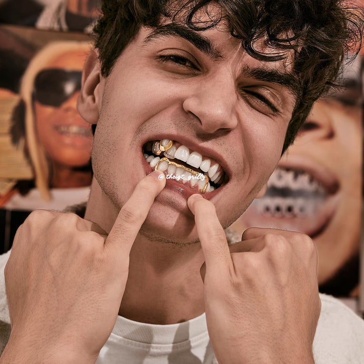 Top Open Face W Bottom Bar Grillz