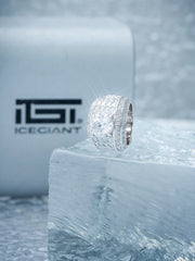 Custom 4CT Moissanite & Baguette Cut Ring