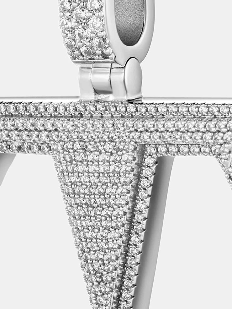 Custom Made T Moissanite Pendant