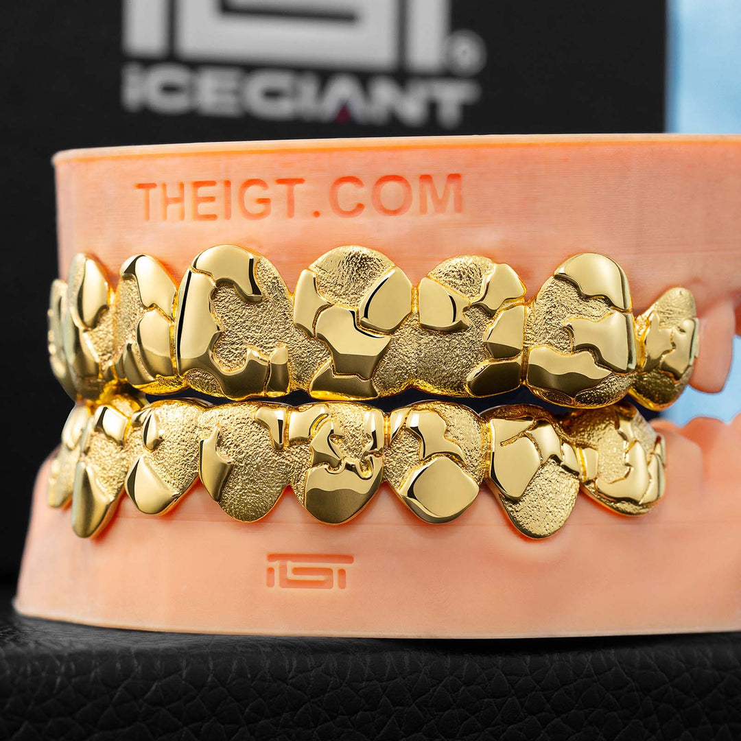 Custom Jigsaw Diamond Dust Grillz