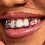 Star & Lip On Cap Grillz