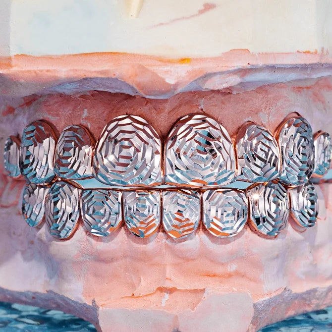 Sterling Silver Rose Cut Grillz