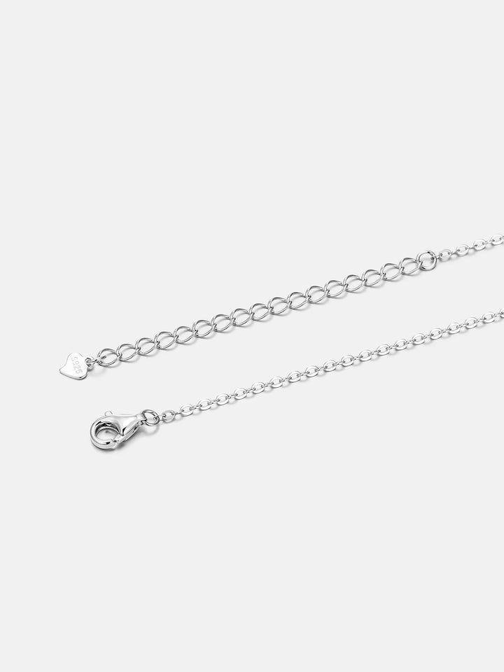 2ct Moissanite Solitaire Adjustable Necklace