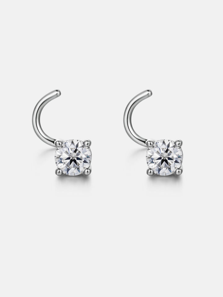 3.5mm S925 Moissanite U Shape Nose Stud