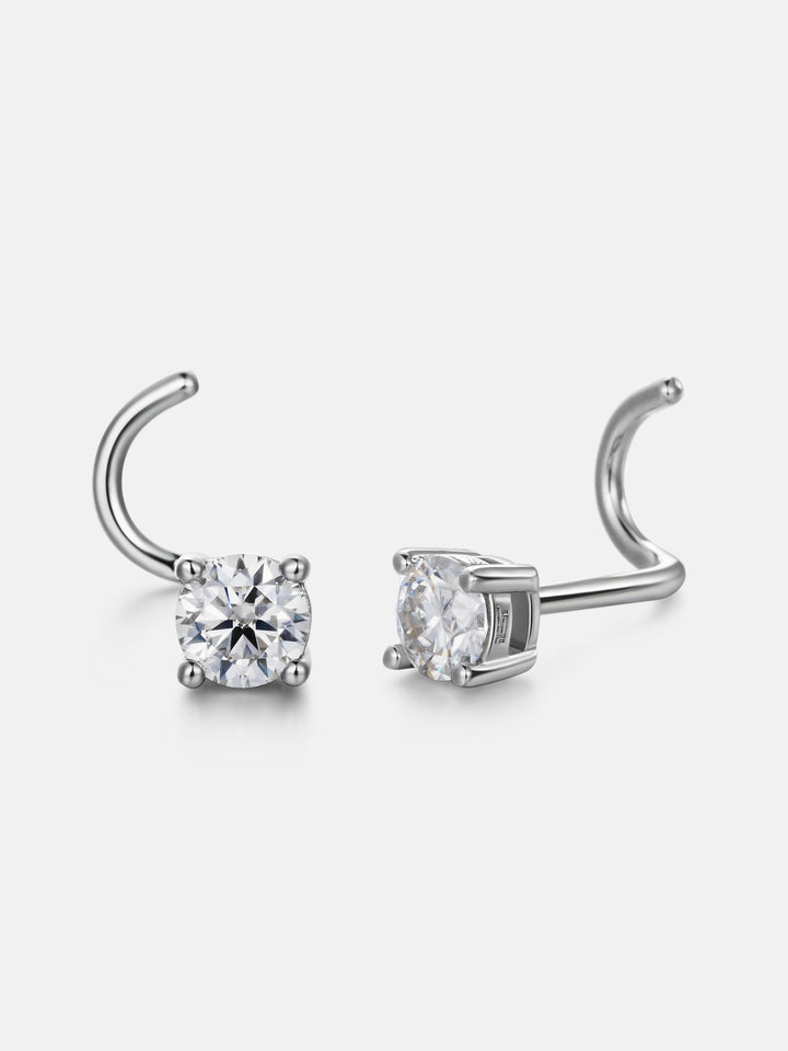 3.5mm S925 Moissanite U Shape Nose Stud